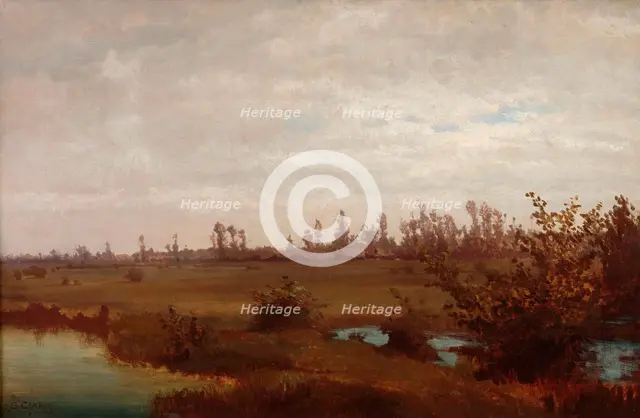 November (Swamps on the Sile), 1870s. Creator: Ciardi, Guglielmo (1842-1917).