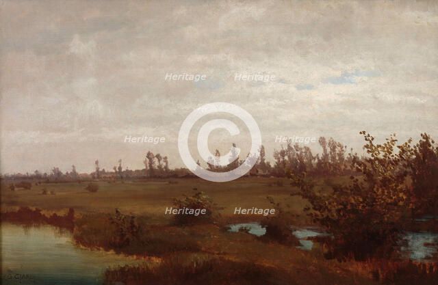November (Swamps on the Sile), 1870s. Creator: Ciardi, Guglielmo (1842-1917).