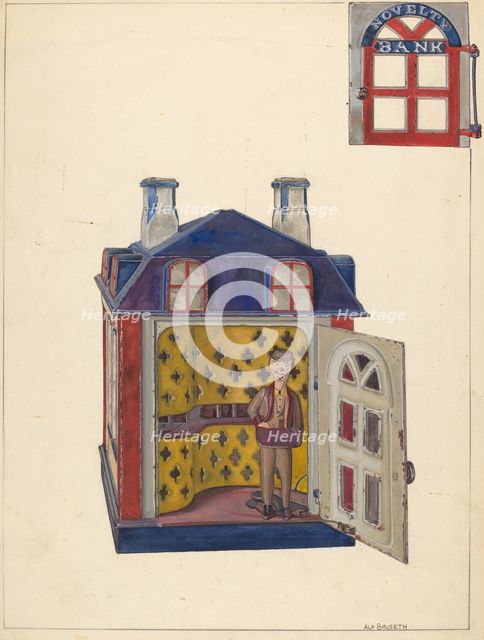 Novelty Bank, c. 1937. Creator: Alf Bruseth.