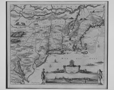 Novi Belgii Novaeque Angliae Nec Non Partis Virginiae, 1651-55., 1651-55. Creator: Claes Jansz Visscher