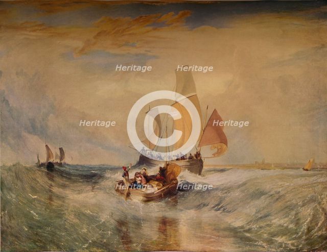 Now for the Painter' (Rope) Passengers Going on Board', 1827, (1938). Artist: JMW Turner.