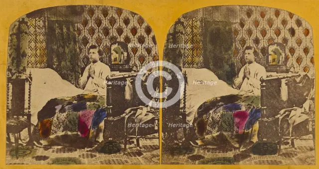 Now I lay me., 1870s. Creator: Charles A. Beckford.