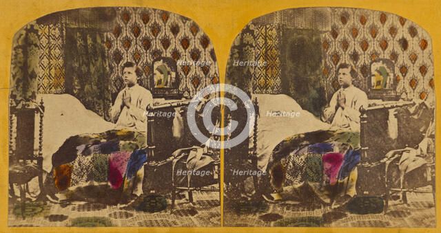 Now I lay me., 1870s. Creator: Charles A. Beckford.