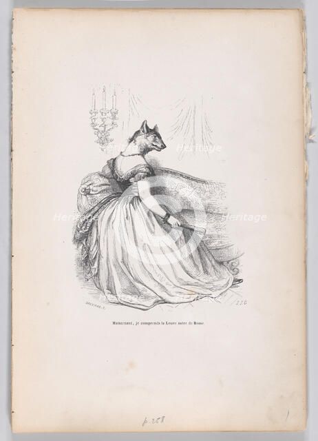 Now, I understand the mother wolf of Rome from Scenes from the Private and Public L..., ca. 1837-47. Creator: Louis-Henri Brevière.