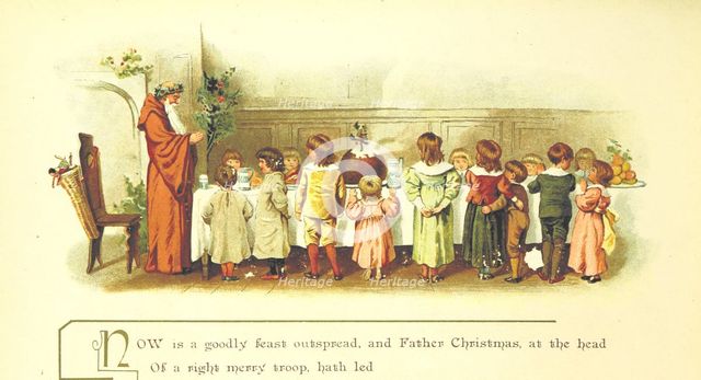 Now is a goodly feast outspread..., 1894. Creator: Eliza F. Manning.