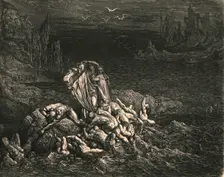 Now seest thou, son! The souls of those, whom anger overcame c1890. Creator: Gustave Doré