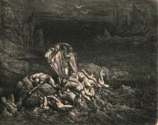 Now seest thou, son! The souls of those, whom anger overcame c1890. Creator: Gustave Doré