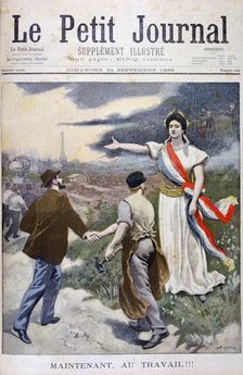 Now, with work!!!, 1899. Artist: Eugene Damblans