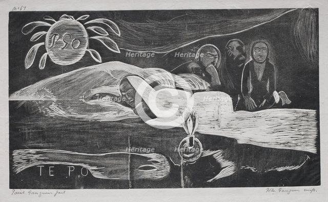 Noa Noa: Te Po (Eternal Night), 1893-94. Creator: Paul Gauguin (French, 1848-1903).