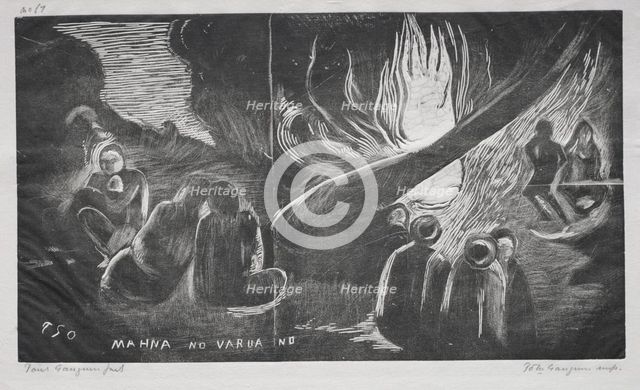 Noa Noa; The Devil Speaks (Mahna No Varua Ino), 1893-94. Creator: Paul Gauguin (French, 1848-1903).