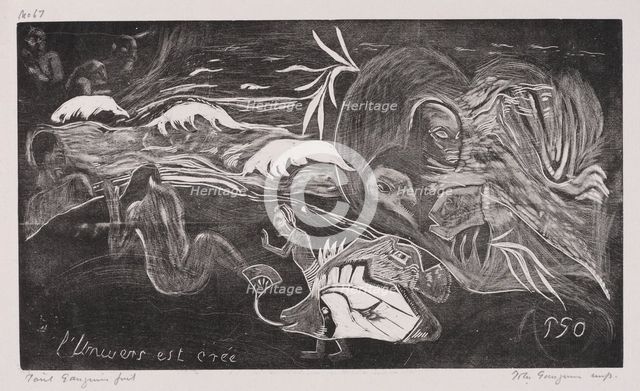 Noa Noa: LUnivers est créé (The Universe is Created), 1893-94. Creator: Paul Gauguin (French, 1848-1903).