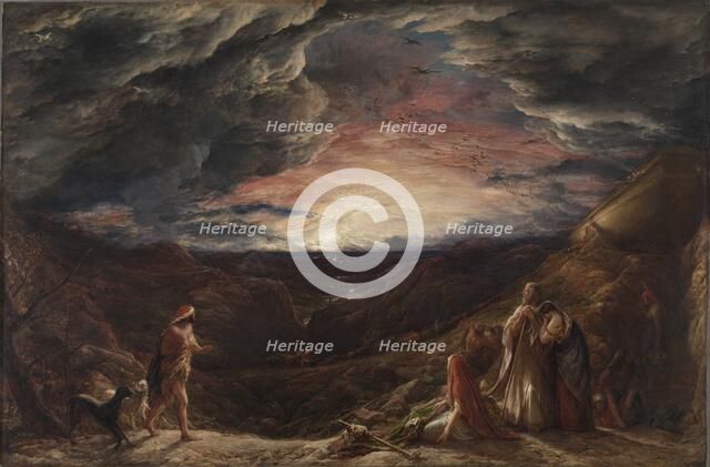 Noah: The Eve of the Deluge, 1848. Creator: John Linnell (British, 1792-1882).