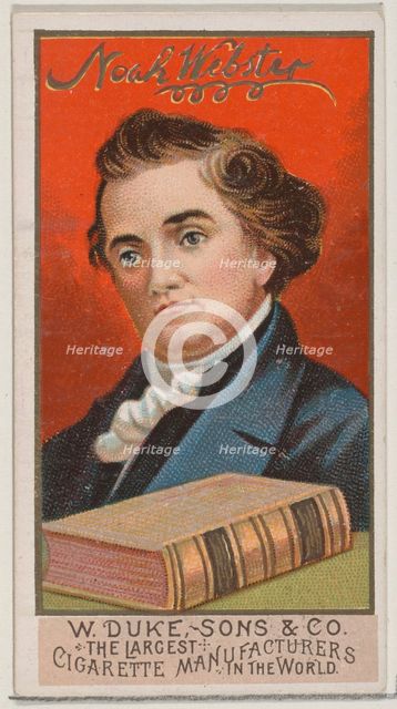 Noah Webster, from the series Great Americans (N76) for Duke brand cigarettes, 1888., 1888. Creator: Unknown.