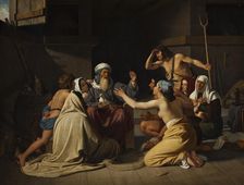 Noah and his family in the Ark, 1835. Creator: Blunck, Ditlev (Detlef) (1798-1854)