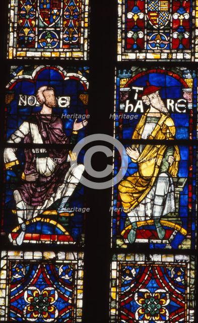 Noah and Terah, late 12th century, Canterbury Cathedral, Kent, 20th century.  Artist: CM Dixon.