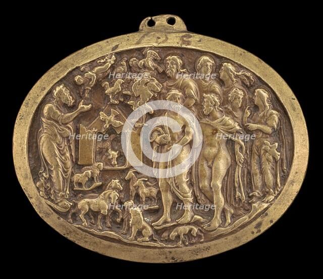 Noah Entering the Ark, mid 15th century. Creator: Unknown.