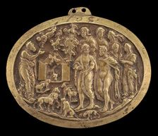 Noah Entering the Ark, mid 15th century. Creator: Unknown