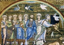 Noah freeing the animals from the ark, Saint Mark's Basilica, Venice, Italy, 12th-14th century. Creator: Unknown