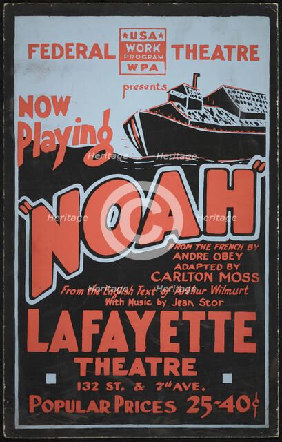 Noah, New York, 1936. Creator: Unknown.