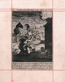Noah's Ark - the animals going in two by two, 1716