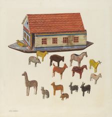 Noah's Ark and Animals, 1935/1942. Creator: Ben Lassen