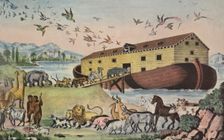 Noah's Ark, - Gen. VII 15, pub. 1865, Currier & Ives (Colour Lithograph)