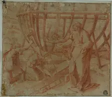 Noah Supervising Construction of the Ark, n.d. Creator: Nicolas Dorigny