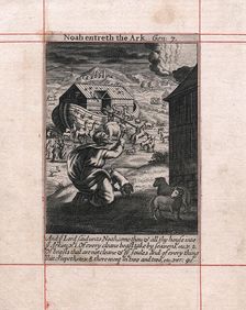 Noah's Ark - the animals going in two by two, 1716