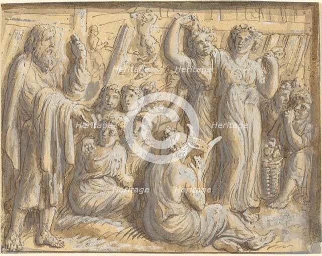 Noah's Warning about the Coming Flood Goes Unheeded. Creator: Luigi Ademollo.