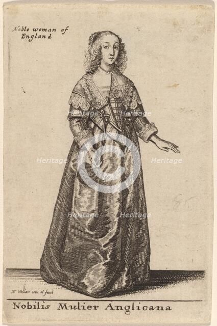 Nobilis Mulier Anglicana. Creator: Wenceslaus Hollar.