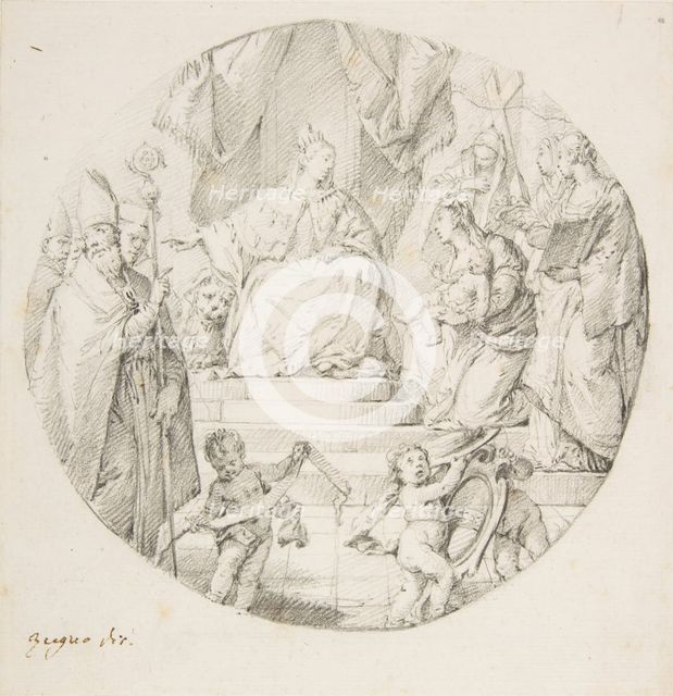 Nobility Presenting an Infant to Venice, 1709-87. Creator: Francesco Zugno.