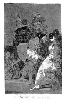 Nobody knows himself 1799. Artist: Francisco Goya