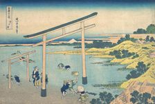 Noboto Bay (Noboto no ura), from the series Thirty-six Views of Mount Fuji (Fugaku ..., ca. 1830-32. Creator: Hokusai