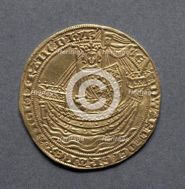 Noble (obverse), 1351. Creator: Unknown.