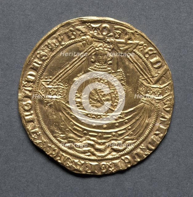 Noble (obverse), 1363-1369. Creator: Unknown.
