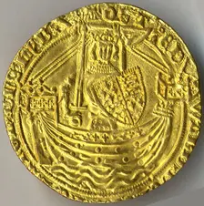 Noble of Edward III (r. 1327-77) , British, 1361-69. Creator: Unknown