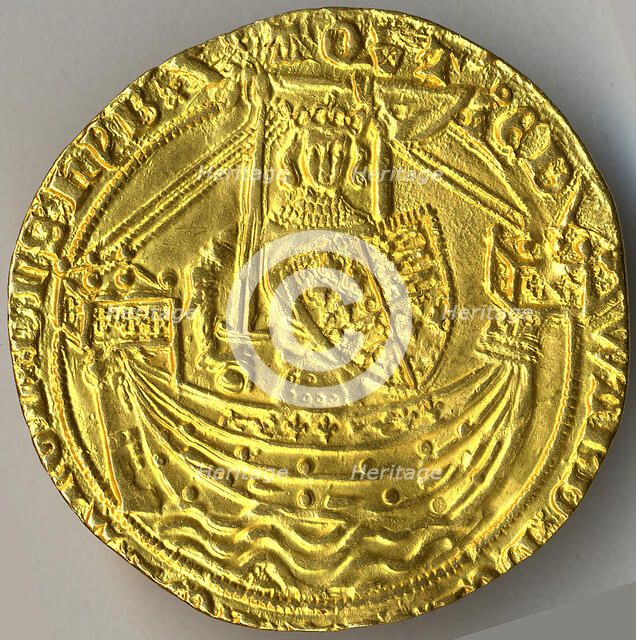 Noble of Edward III (r. 1327-77) , British, 1361-69. Creator: Unknown.