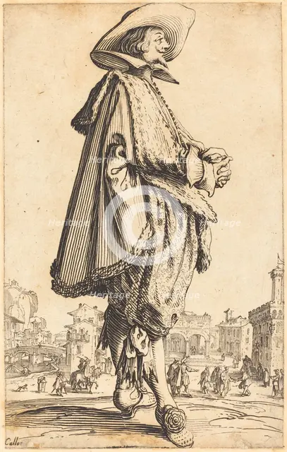Noble Man with Folded Hands, c. 1620/1623. Creator: Jacques Callot.