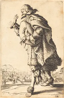 Noble Man with Felt Hat, Bowing, c. 1620/1623. Creator: Jacques Callot