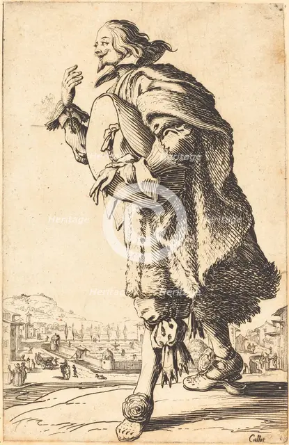 Noble Man with Felt Hat, Bowing, c. 1620/1623. Creator: Jacques Callot.