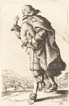 Noble Man with Felt Hat, Bowing, c. 1620/1623. Creator: Jacques Callot