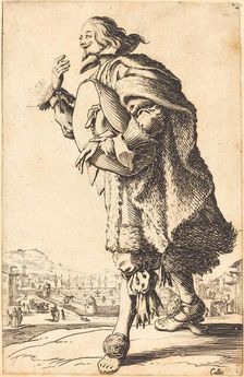 Noble Man with Felt Hat, Bowing, c. 1620/1623. Creator: Jacques Callot