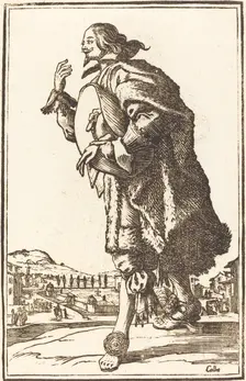 Noble Man with Felt Hat, Bowing. Creator: Unknown