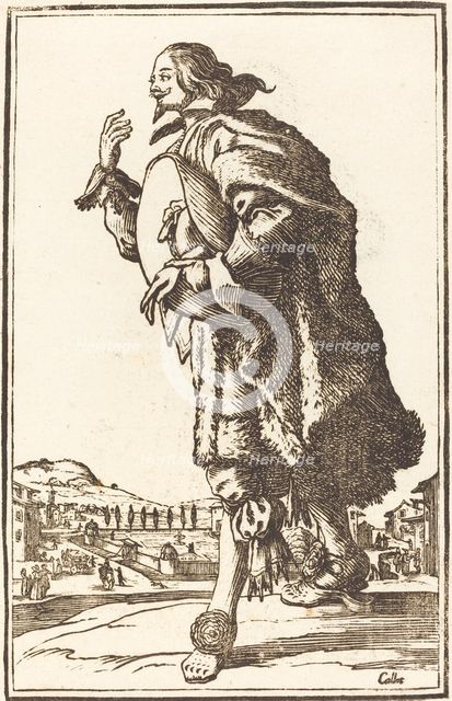 Noble Man with Felt Hat, Bowing. Creator: Unknown.