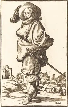 Noble Man with Fur Plastron. Creator: Unknown