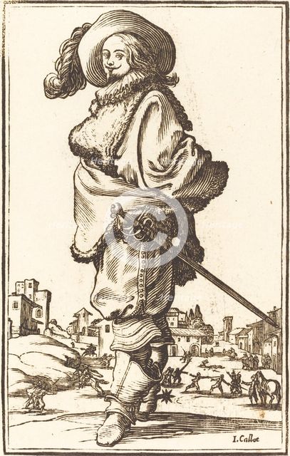 Noble Man with Fur Plastron. Creator: Unknown.