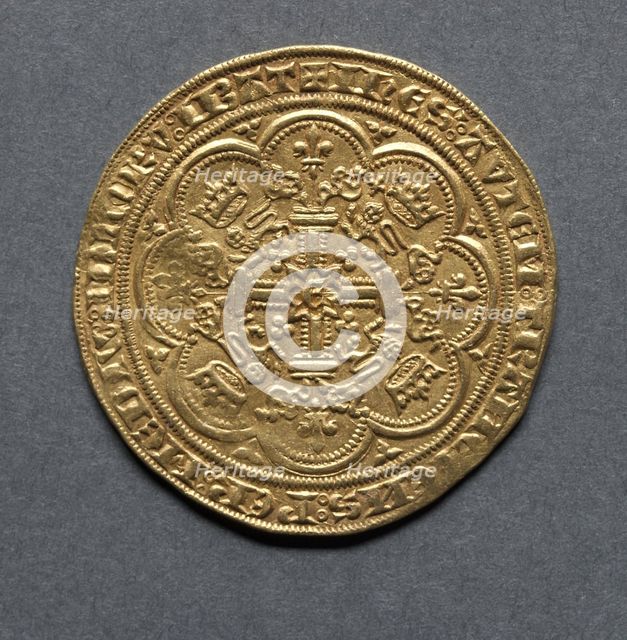Noble (reverse), 1351. Creator: Unknown.