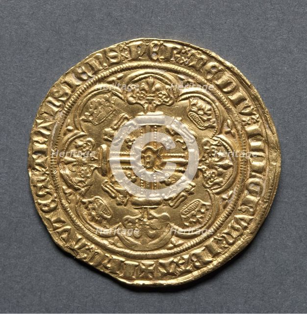 Noble (reverse), 1363-1369. Creator: Unknown.