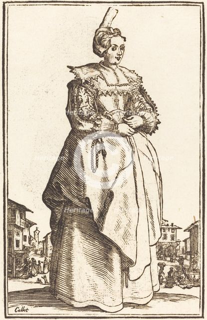 Noble Woman with a Small Hat. Creator: Unknown.