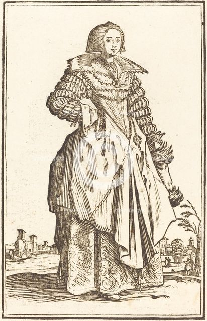Noble Woman with Large Collar. Creator: Unknown.
